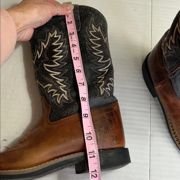 CODY JAMES WOMENS BROWN/BLACK LEATHER WESTERN COWBOY BOOTS SZ 7.5 - Picture 12 of 12